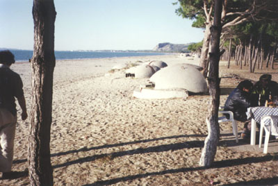 bunkers on the beach
